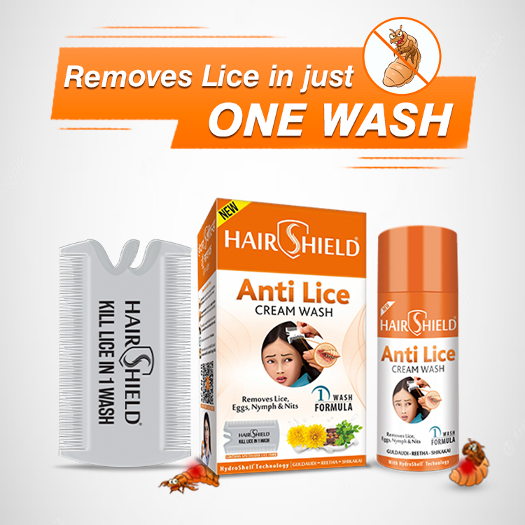 HairShield Anti Lice Cream Wash shampoo